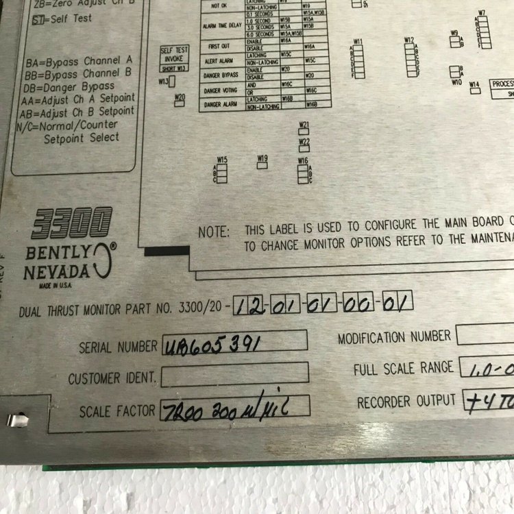 BENTLY NEVADA PWA87367-01 控制器