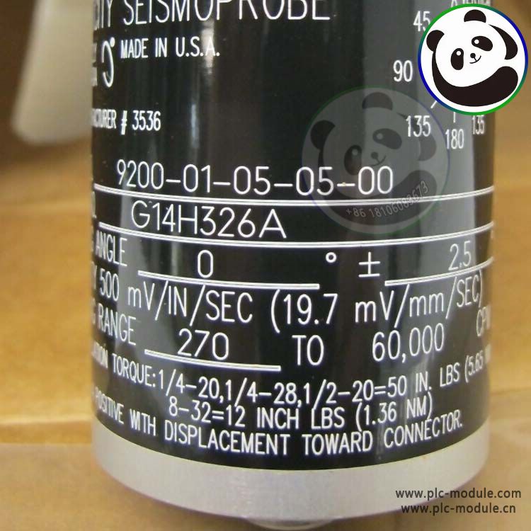 Bently Nevada Probe 9200-01-05-05-00 速度传感器 920001050500